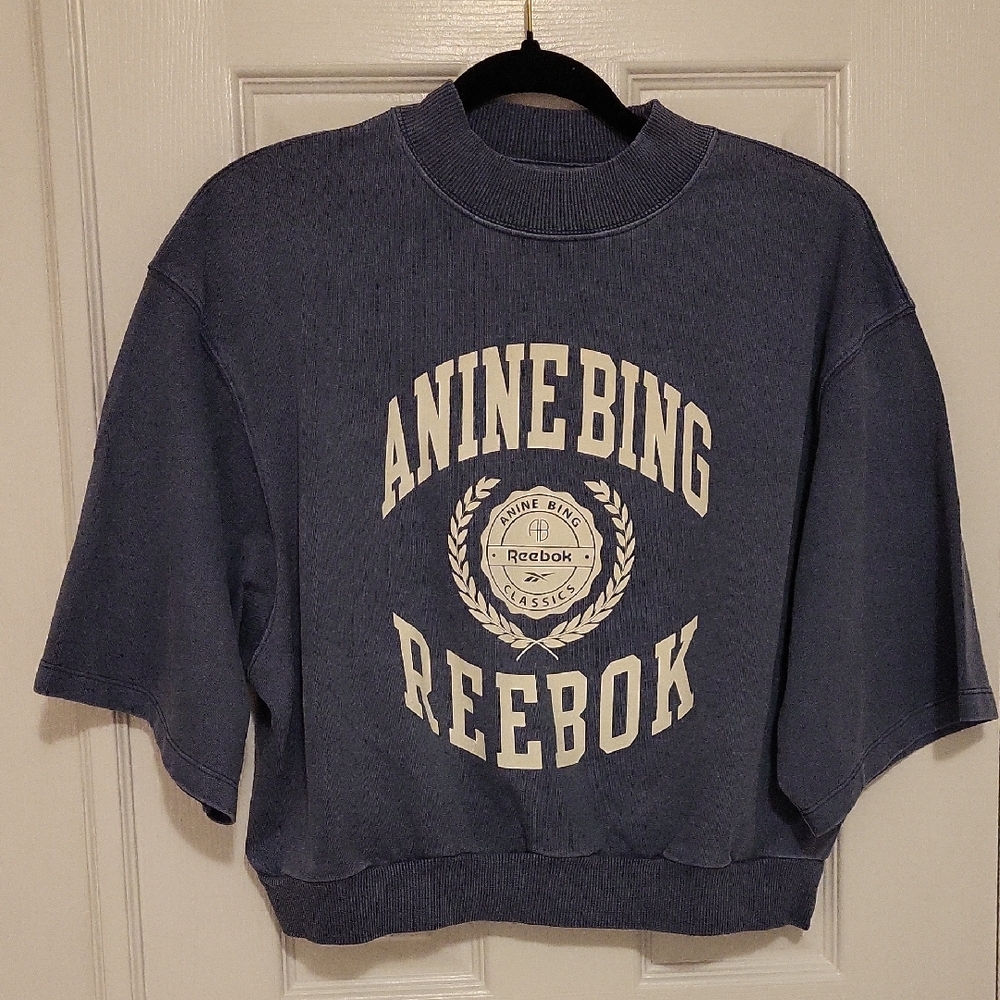 Anine Bing/Reebok collab "washed look" short sleeve tshirt